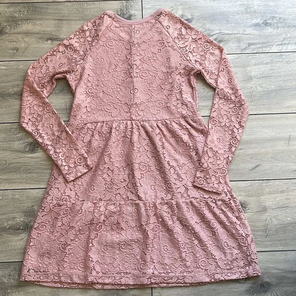 Art Class Rose Colored Girl Lace Dress Size XXL (18)